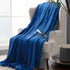 NANPIPER Fleece Throw Blankets Royal Blue - NANPIPERHOME