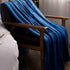NANPIPER Fleece Throw Blankets Royal Blue - NANPIPERHOME