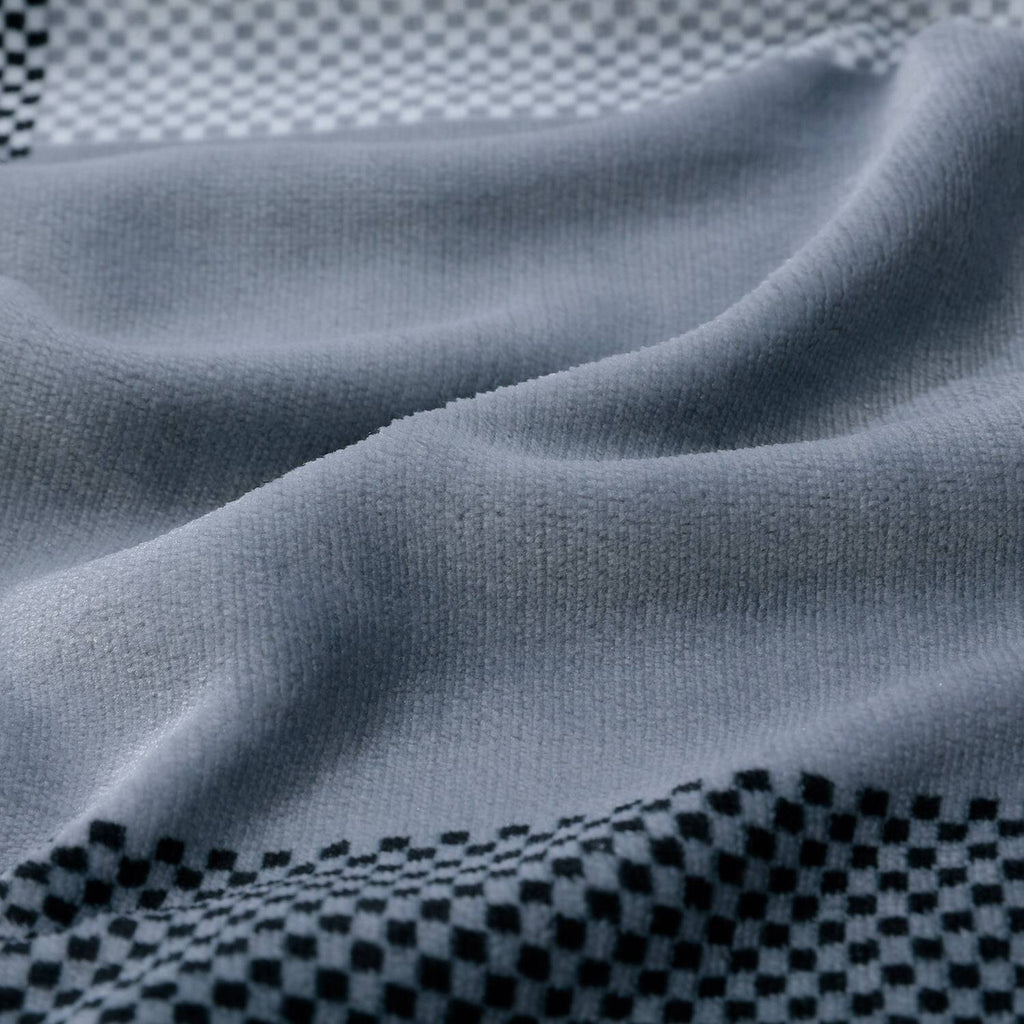 Plaid Sherpa Blanket Black Checkers - NANPIPERHOME