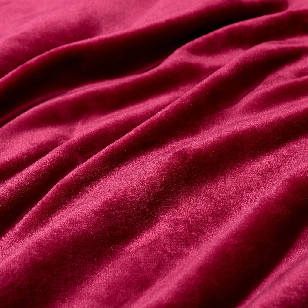 Sherpa Edge Blankets Wine Red - NANPIPERHOME