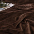 Sherpa Blanket Throw Blankets Brown - NANPIPERHOME