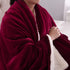 Sherpa Blanket Throw Blankets Wine Red - NANPIPERHOME