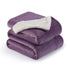 Sherpa Blankets Cassis Purple - NANPIPERHOME