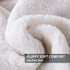 Sherpa Flannel Throw Blanket Super Soft Fuzzy Plush Microfiber for Bed/Couch (Beige) - NANPIPERHOME