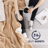 Sherpa Flannel Throw Blanket Super Soft Fuzzy Plush Microfiber for Bed/Couch (Beige) - NANPIPERHOME