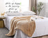 Sherpa Flannel Throw Blanket Super Soft Fuzzy Plush Microfiber for Bed/Couch (Beige) - NANPIPERHOME