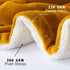 Sherpa Flannel Throw Blanket Super Soft Fuzzy Plush Microfiber for Bed/Couch (Ginger Yellow) - NANPIPERHOME