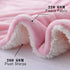 Sherpa Flannel Throw Blanket Super Soft Fuzzy Plush Microfiber for Bed/Couch (Pink) - NANPIPERHOME