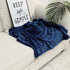 Throw Blankets Dark Blue - NANPIPERHOME