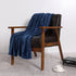 Throw Blankets Dark Blue - NANPIPERHOME